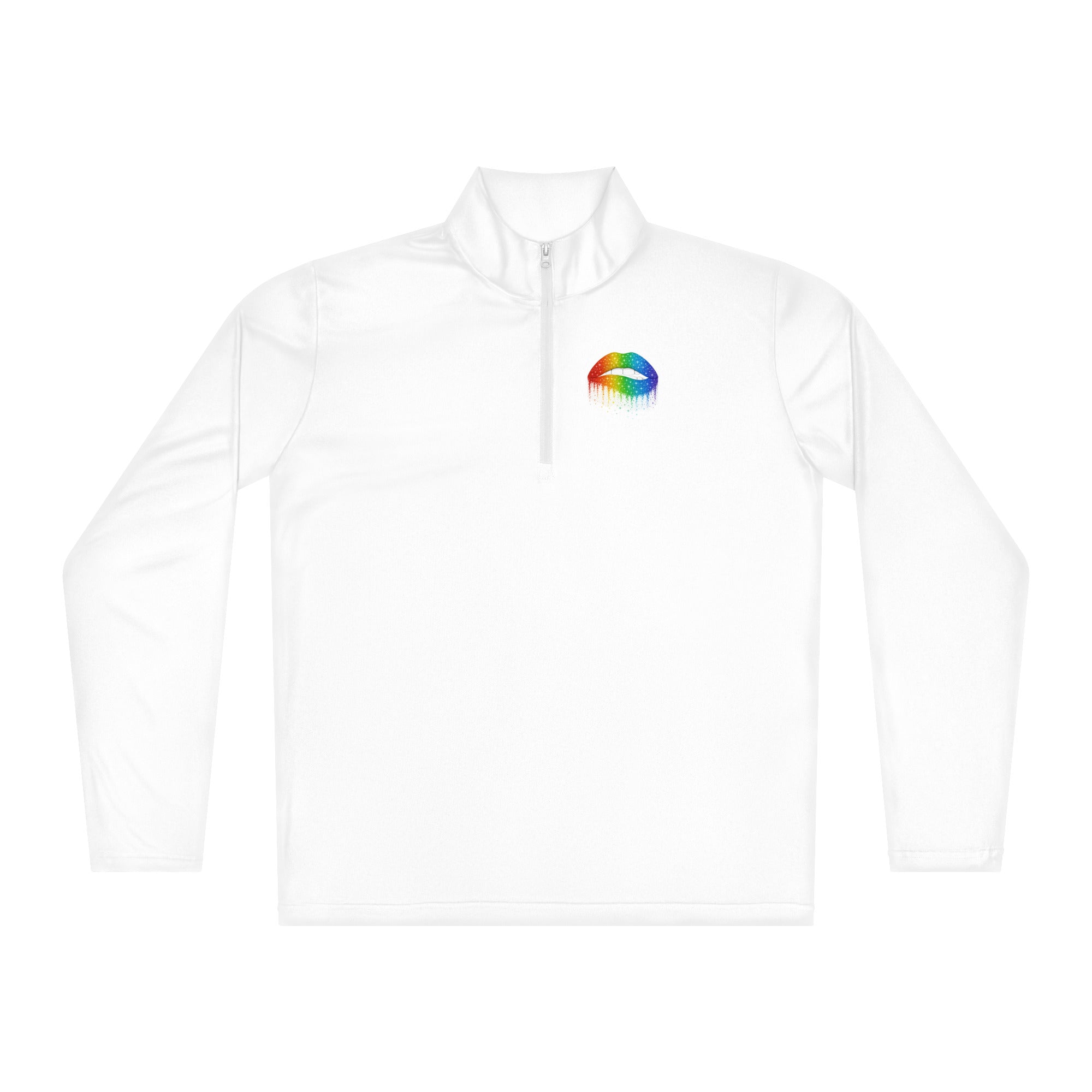 Lightweight quarter - zip pullover - LGBT LIPS - MPRINT