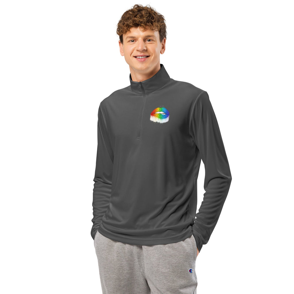 Lightweight quarter - zip pullover - LGBT LIPS - MPRINT