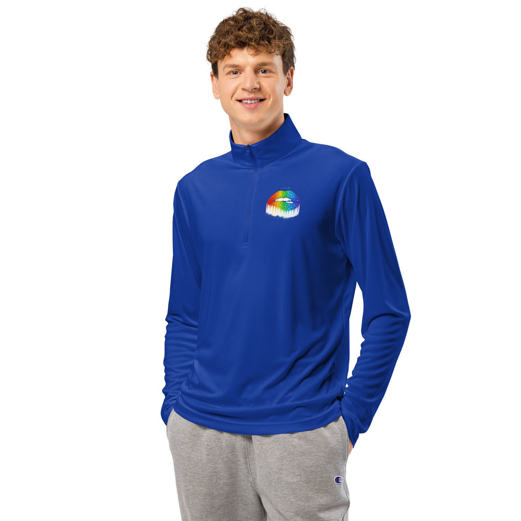 Lightweight quarter - zip pullover - LGBT LIPS - MPRINT